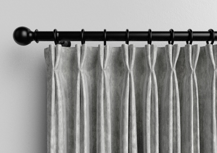 Crushed Velvet, White - Made to Measure Curtains - Image 10